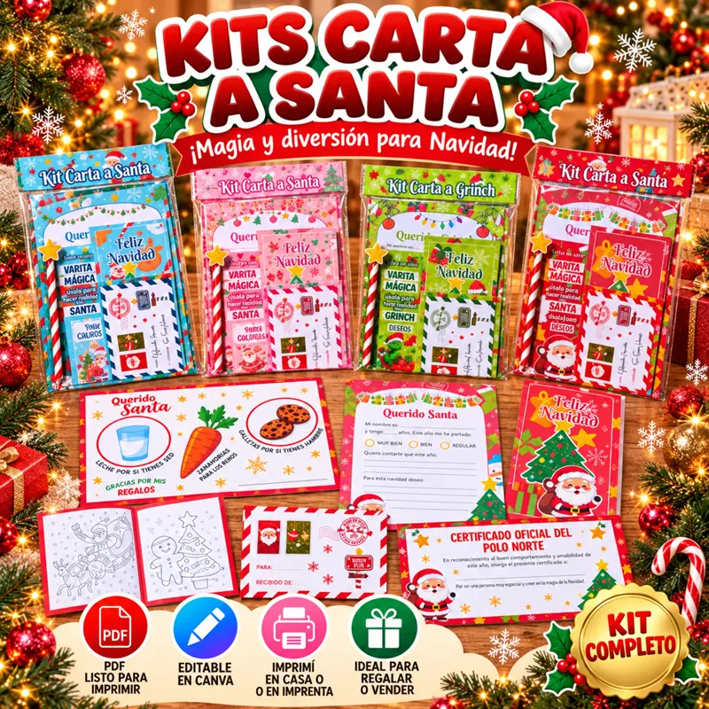 Kit Cartas para Santa