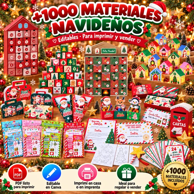 +1000 Materiales Editables para Navidad